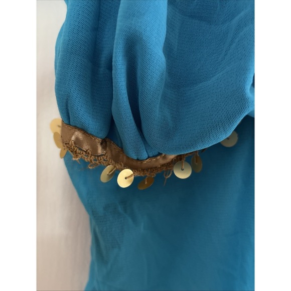 Leg Avenue 83857 Jasmine Arabian Beauty Turquoise 3 Piece Costume Cosplay Sz M - Picture 8 of 8